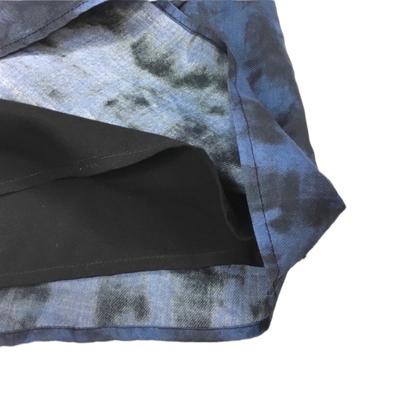 Dkny Jeans Tie Dye Fringe Shift Dress In Blue/Black - Picture 7 of 7